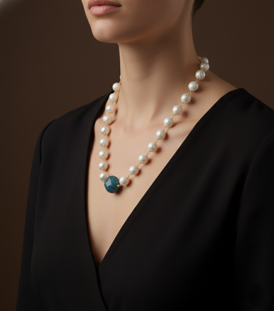 Collar en Perlas Naturales